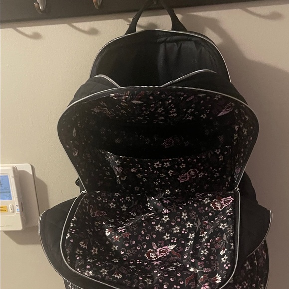 Black Quilted Vera Bradley Backpack - Picture 5 of 8